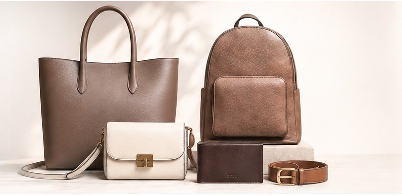 Unbranded leather goods manufactured by Virgin Vogue
